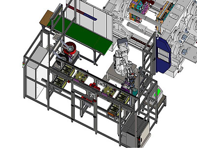 Robotized assembly cell for injection-molded components
