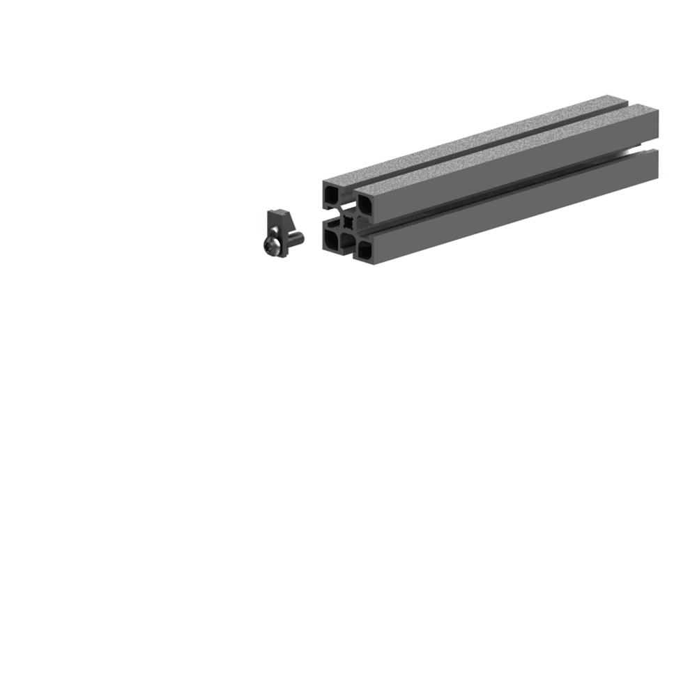 Cross-sectional view of the Power-Lock element within the profile