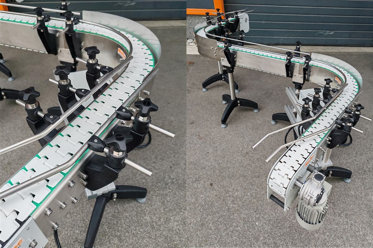 Inox GKF transporter s krivino v kemični industriji