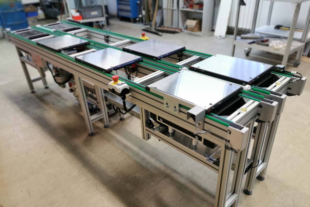 TSG paletna linija za montažo in preizkus elektronskih vezij