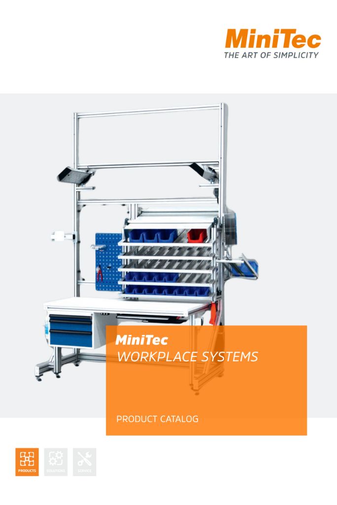 Delovna mesta in oprema za delovna mesta - Minitec katalog