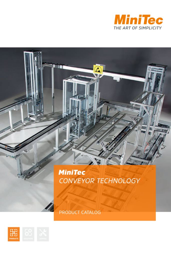 Transporterji in paletni transportni sistemi - Minitec katalog