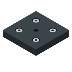 BASE AND TRANSPORT PLATE 90X90 M16 CONDUCTIVE