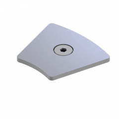 END CAP 45 R 30° ALU