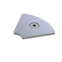 END CAP 45 R 60° ALU