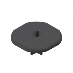 END CAP 45 R4 Z GREY