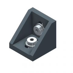 ANGLE 45 GD WITH SQUARE NUT M8 WITH POSITION-FIXING