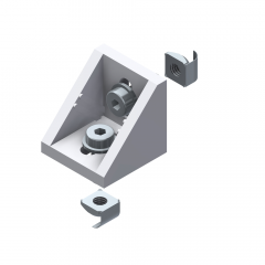 ANGLE 45 GD-Z CONDUCTIVE WITH SQUARE NUT M8 Z 
WITH POSITION-FIXING