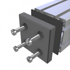 PNEUMATIC END PLATE 90X90