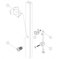 ZAPORNI DROG 45, 4-KT, 1 PALICA