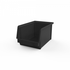 ŠKATLA ZA SHRANJEVANJE ČRNA ESD 235 x 145 x 125