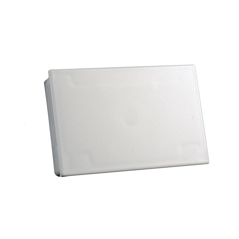 END ELEMENT OF PARAPET CHANNEL AT 110x72 mm PVC