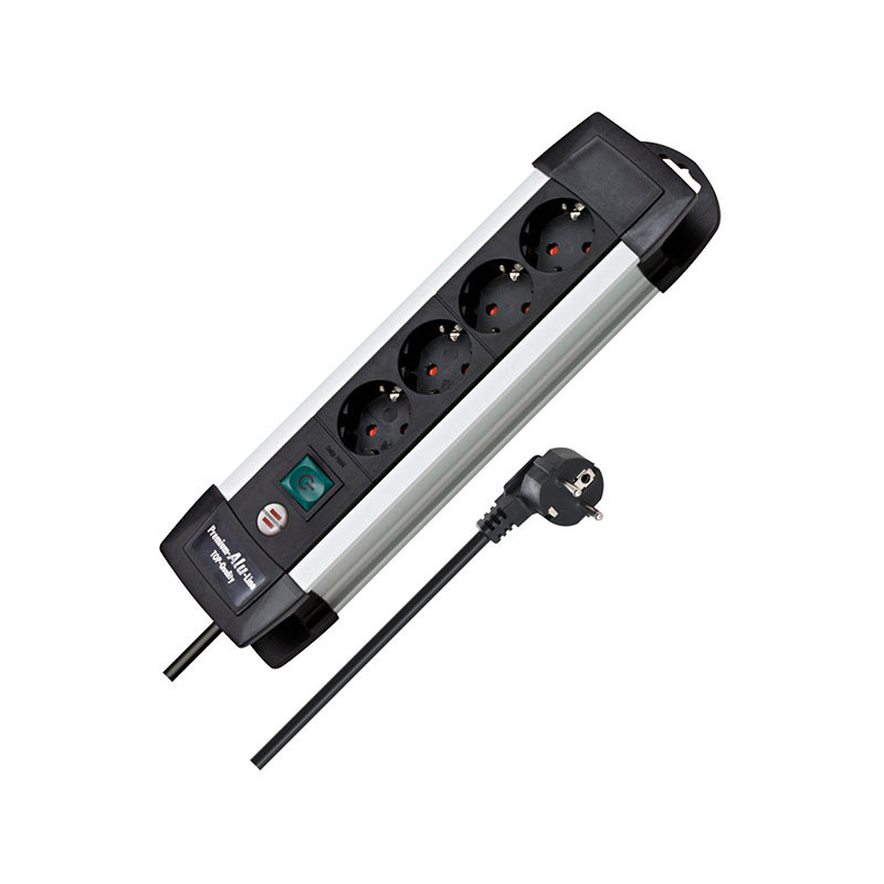PREMIUM-ALU-LINE POWER STRIP 4-FOLD