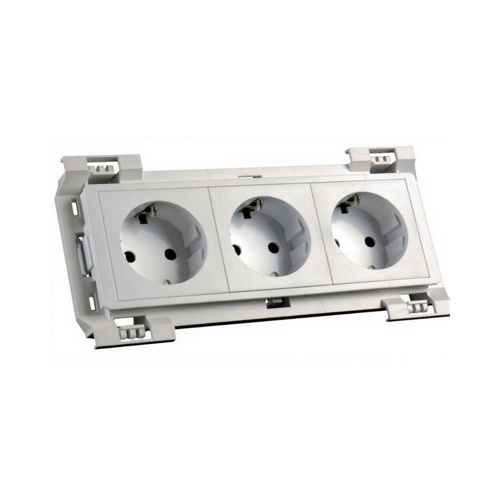 SOCKET TRIPLE AT-MOD PARAPET CHANNEL KPL 16A 230V 6M