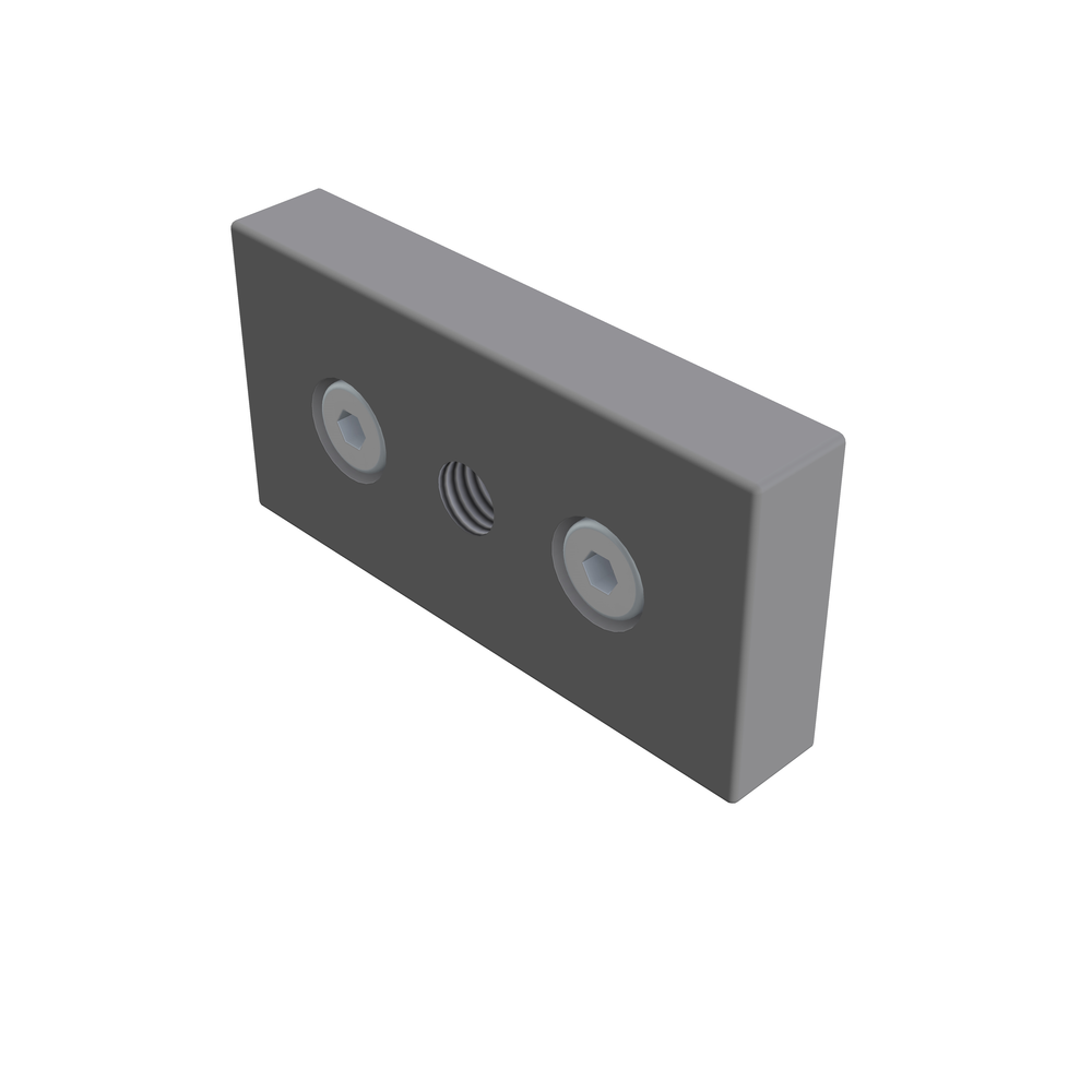 Base plate 45x90 M12, conductive