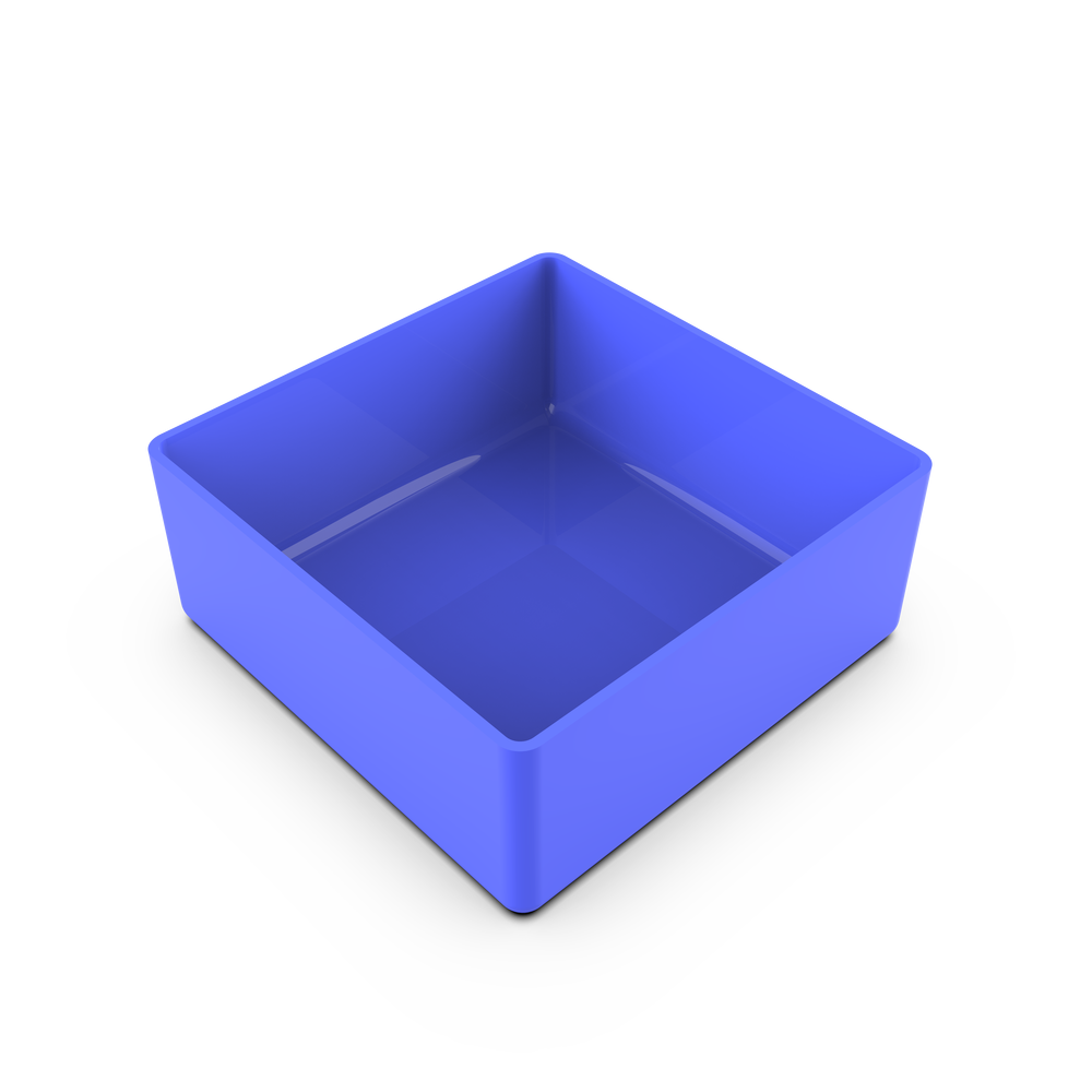 MODRA ORGANIZACIJSKA ŠKATLA 108X108X45 MM