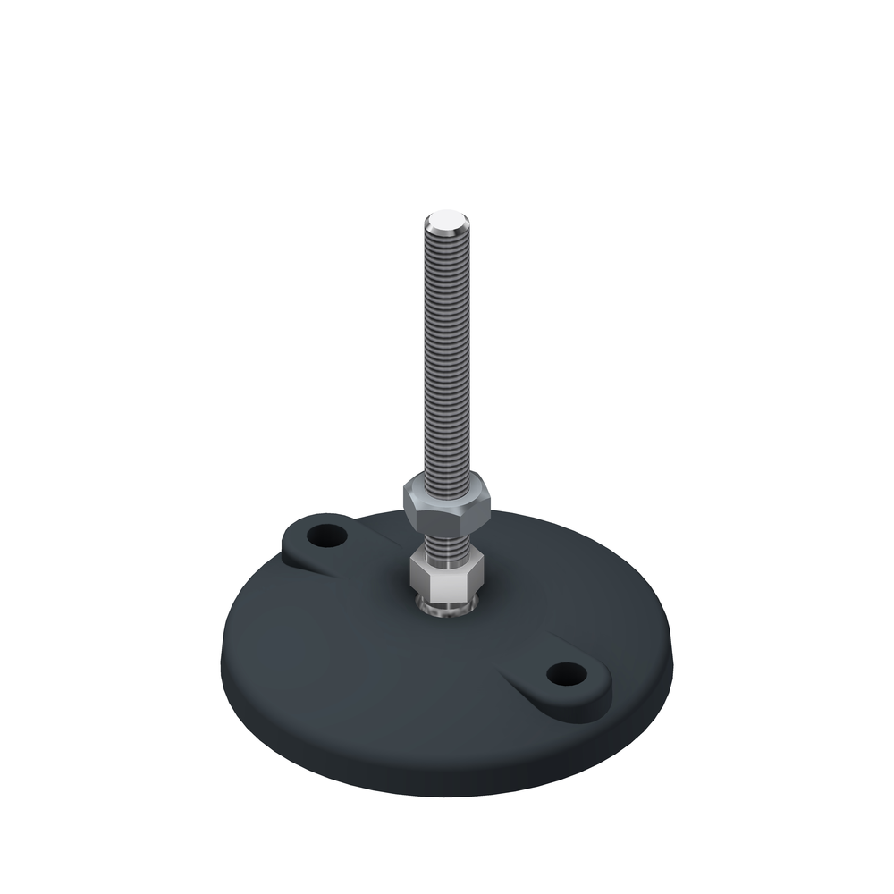 NOGA M10 D100 Z LUKNJAMI ZA PRITRDITEV L=122mm