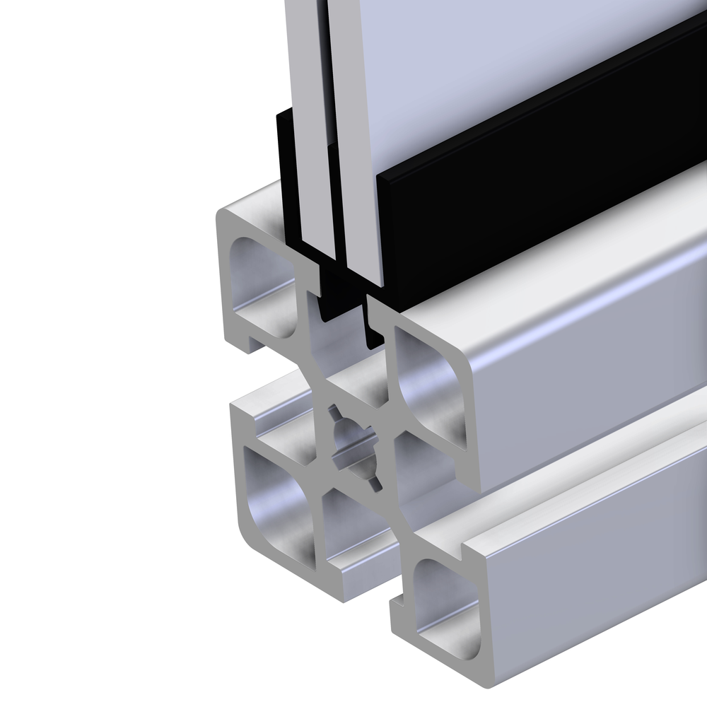 PROFIL VODILO 2 ČRN L=2m
