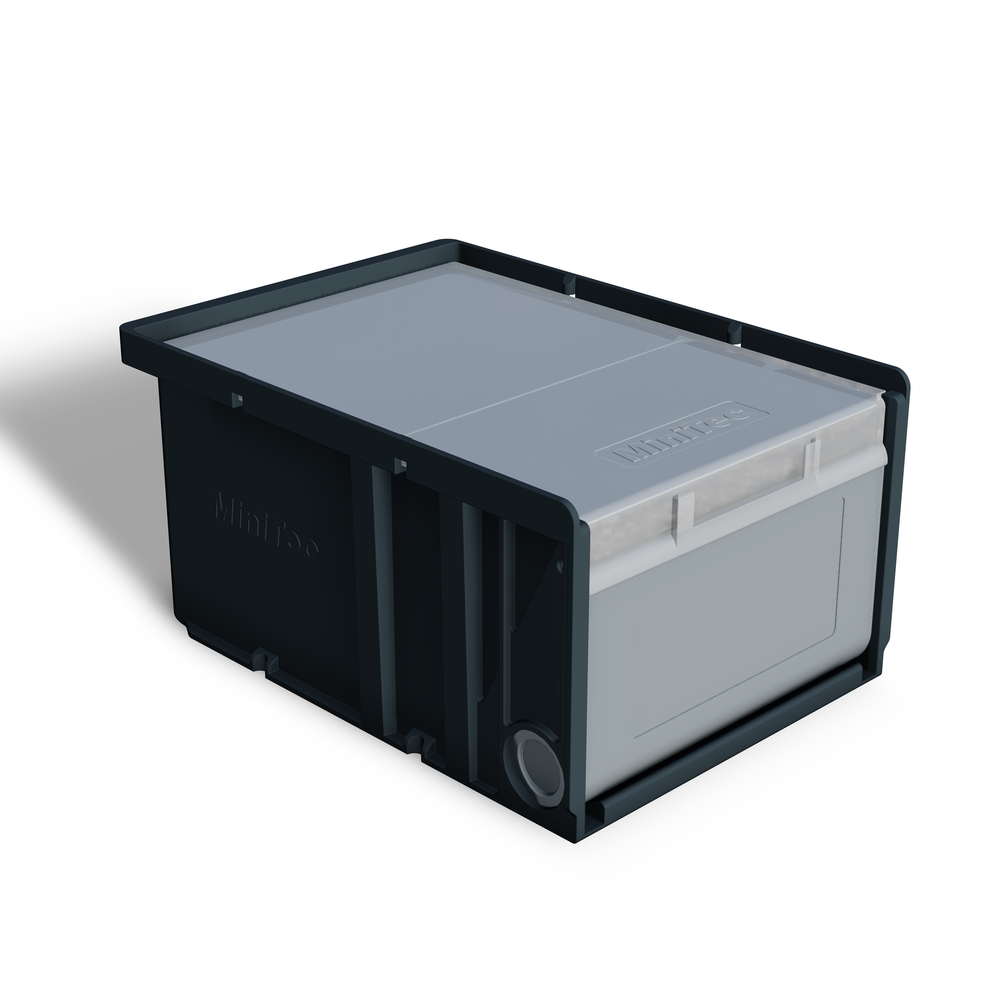 ŠKATLA ZA SHRANJEVANJE S POKROVOM IN PREGRADO