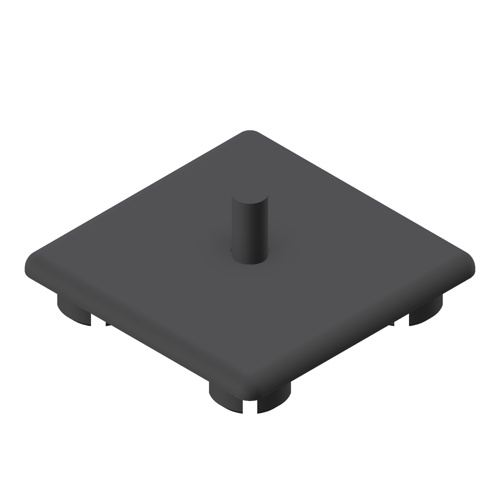 End cap 45x45 Z grey