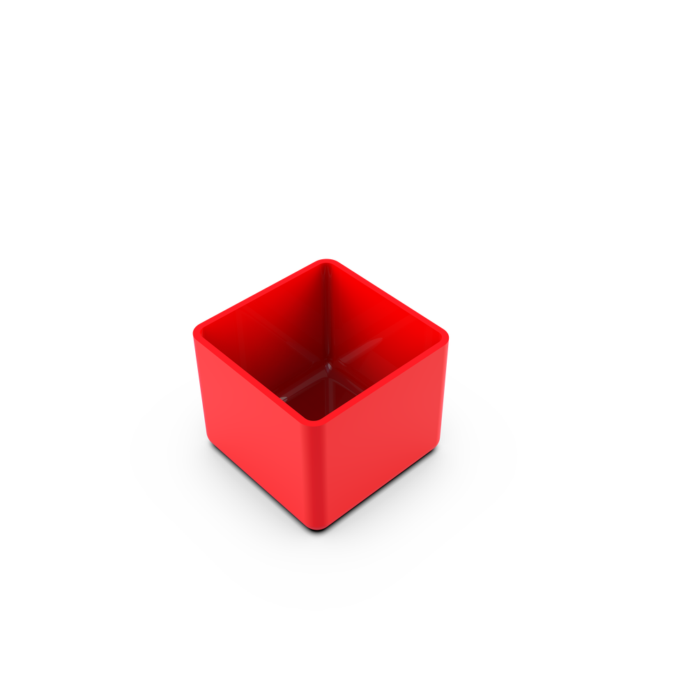 RDEČA ORGANIZACIJSKA ŠKATLA 54X54X45 MM