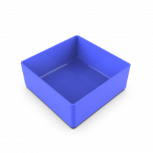 MODRA ORGANIZACIJSKA ŠKATLA 108X108X45 MM