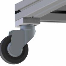 WHEEL SWIVEL TYPE D75X100 WITH OUT BRAKE - ECO