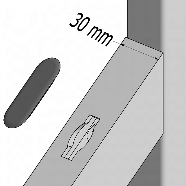 End cap GL for G-profile 30