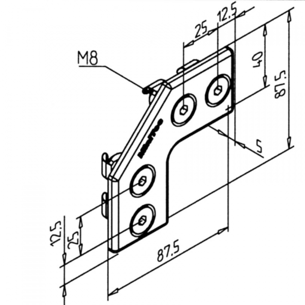 KOTNA PLOŠČICA VA NERJAVEČA