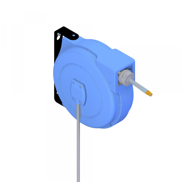 Autom. hose rewinder