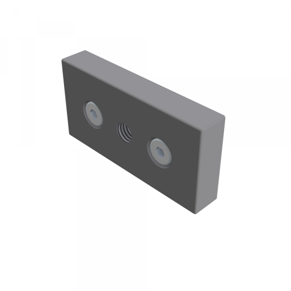 Base plate 45x90 M12, conductive