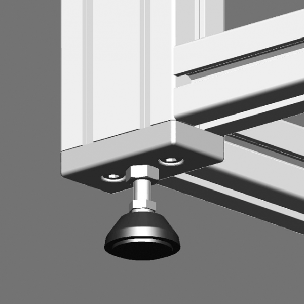 Base plate 45x90 M12, conductive