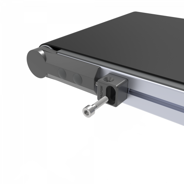 Belt tensioning tool for 45 conveyor belt