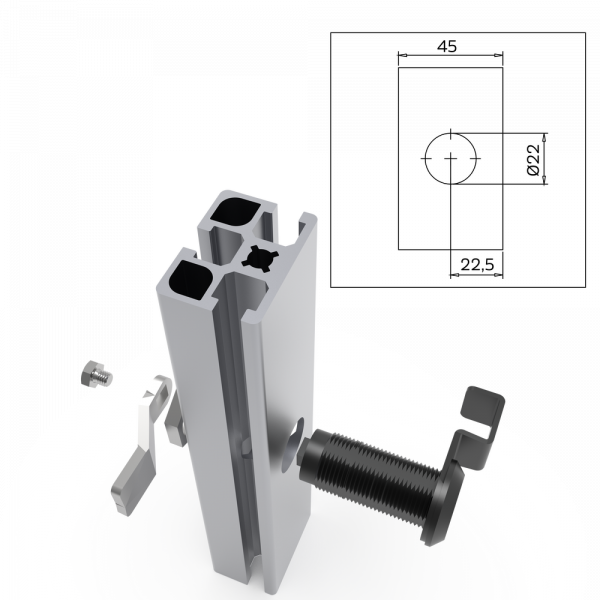 KLJUČAVNICA VZVODNA 32 - 10mm NOTRANJI INBUS