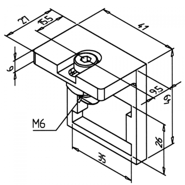HOLDER ROLLER BAR 19