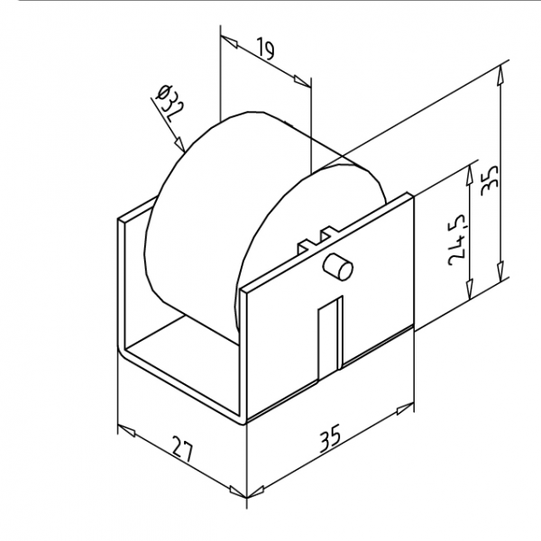 VALJ ZAVIRALNI ZA KANBAN VALJČNICO