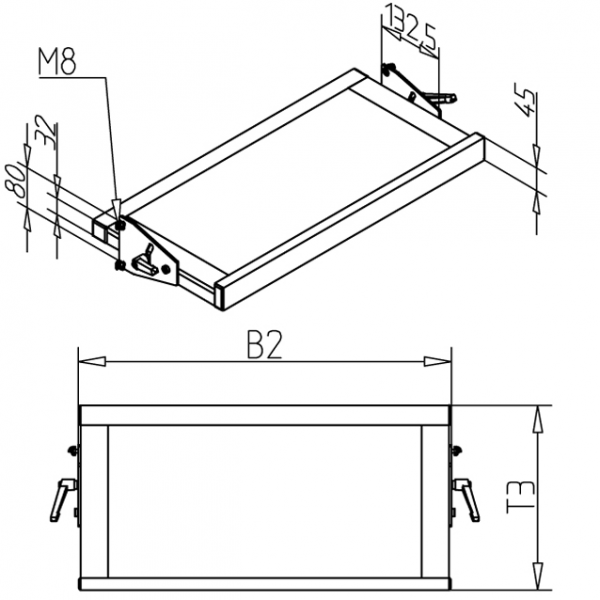 POLICA ZA SHRANJEVANJE Z VPENJALNO ROČICO