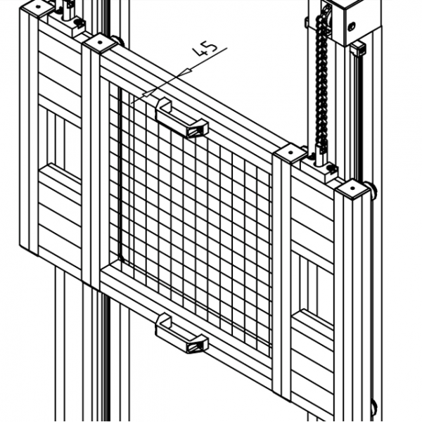 PRITRDILNI SET VERIGE TIP 90S ZA LINEARNE VOZIČKE LW45 IN LW90