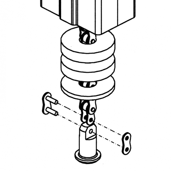 ELEMENT VERIGE ZA PODPORO UTEŽI 45 ALI 90