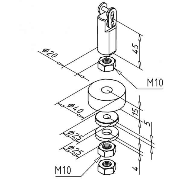 VPENJALO VERIGE PROTIUTEŽI TIPA 45 IN 90