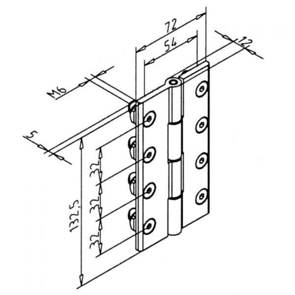 PLOŠČATI TEČAJ VELIK