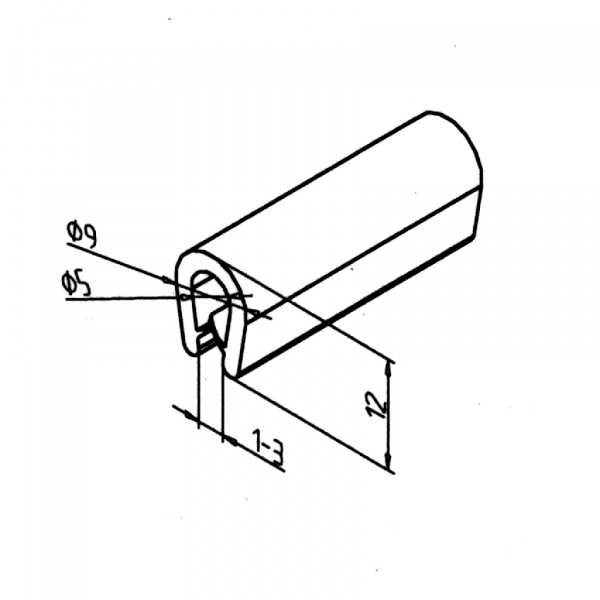 Edge protection 1 - 3 black