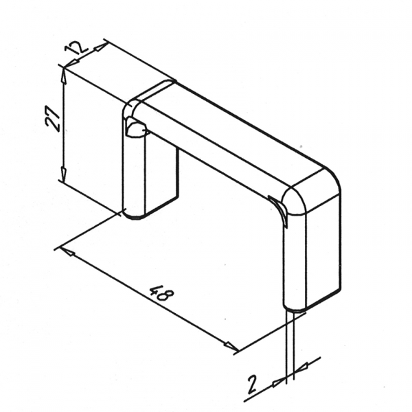 POKROV ZAŠČITA ROBOV ZA KABELSKI KANAL 45 AL