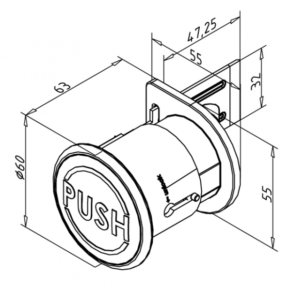 IZHOD V SILI KLJUČAVNICE TRUNK LOCK