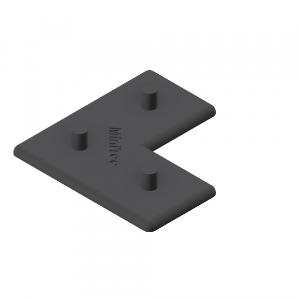 END CAPS 60X60X30 Z GREY