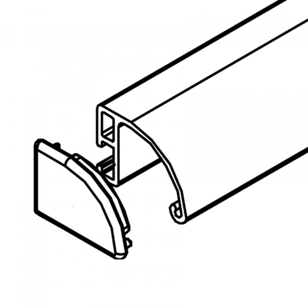 End cap left - handle profile