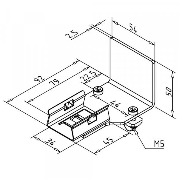 End stop, roller strip