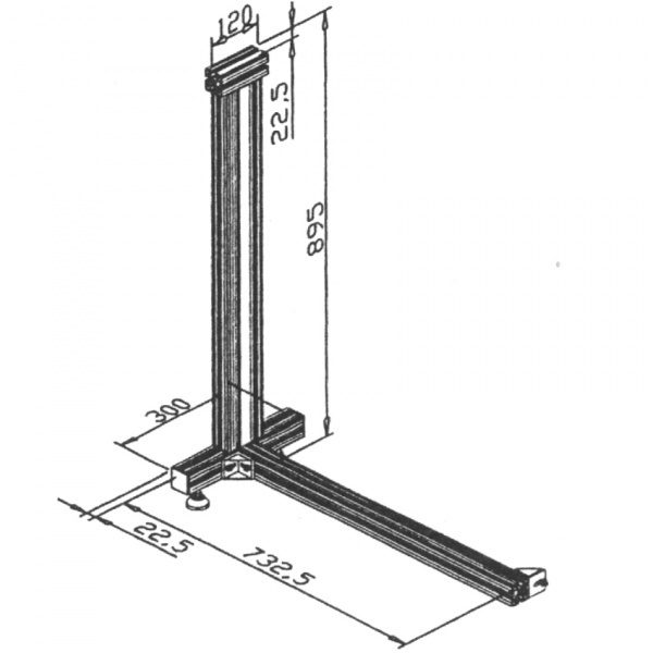 Extended base frame 200