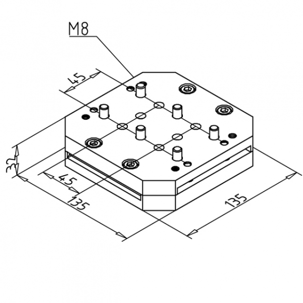ELEMENT PRITRDILNI 90 S-S KOMPLET