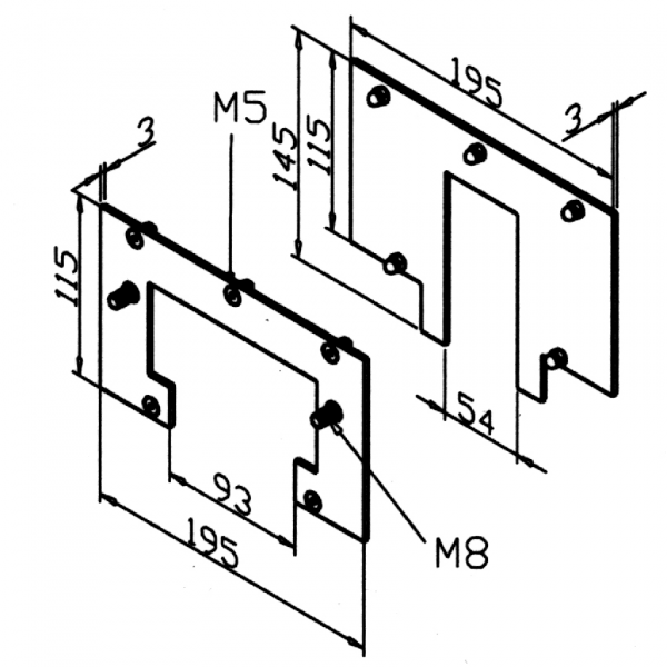 ELEMENT PRITRDILNI ZA MEH LR 90 KOMPLET